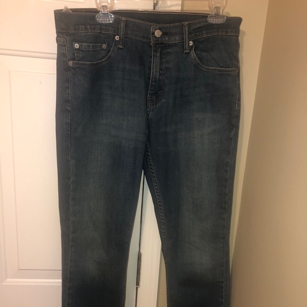 Blue denim Levi Strauss jeans